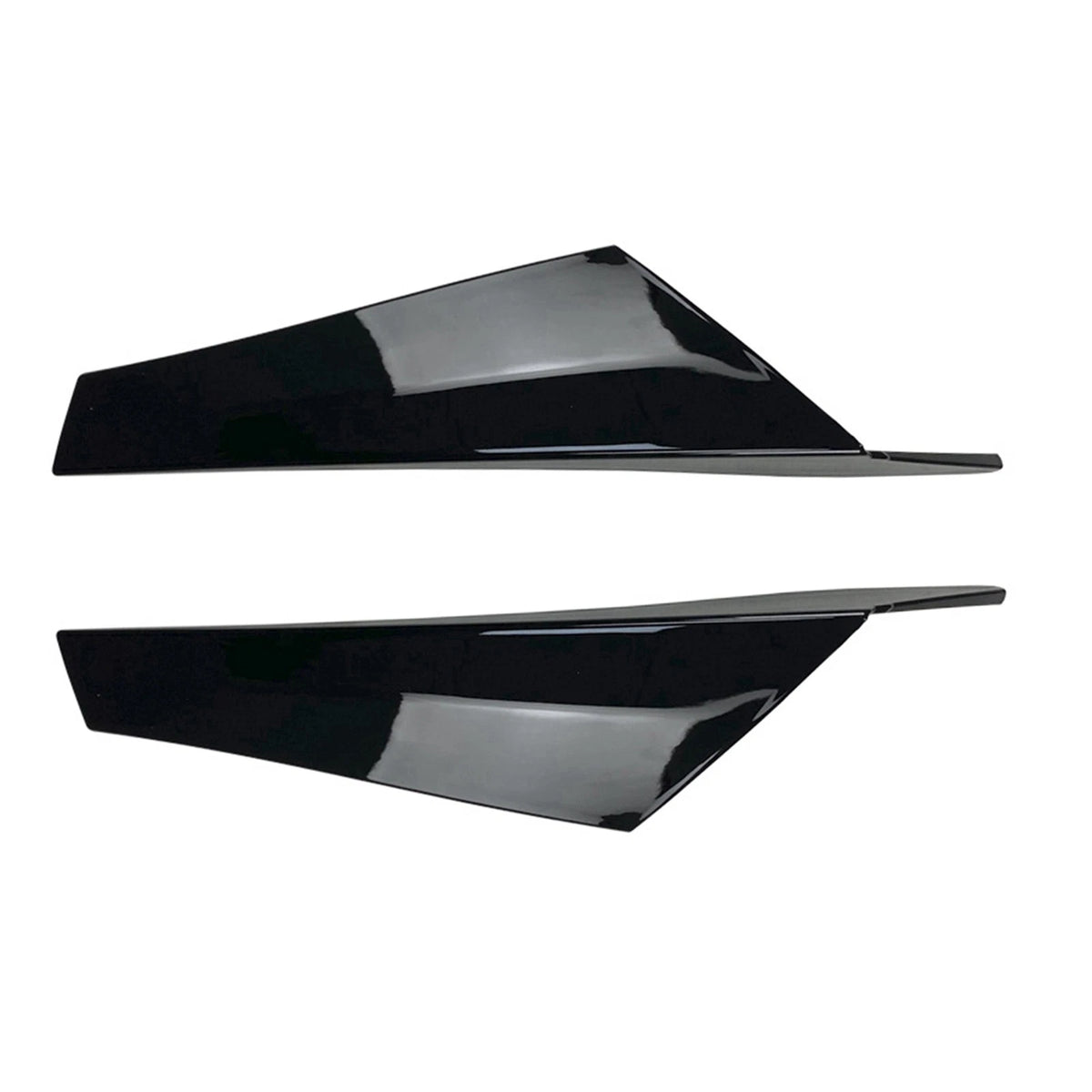 Rear Window Spoiler Side Wing Trim Cover For VW Golf 8 MK8 2020 + Gloss Black