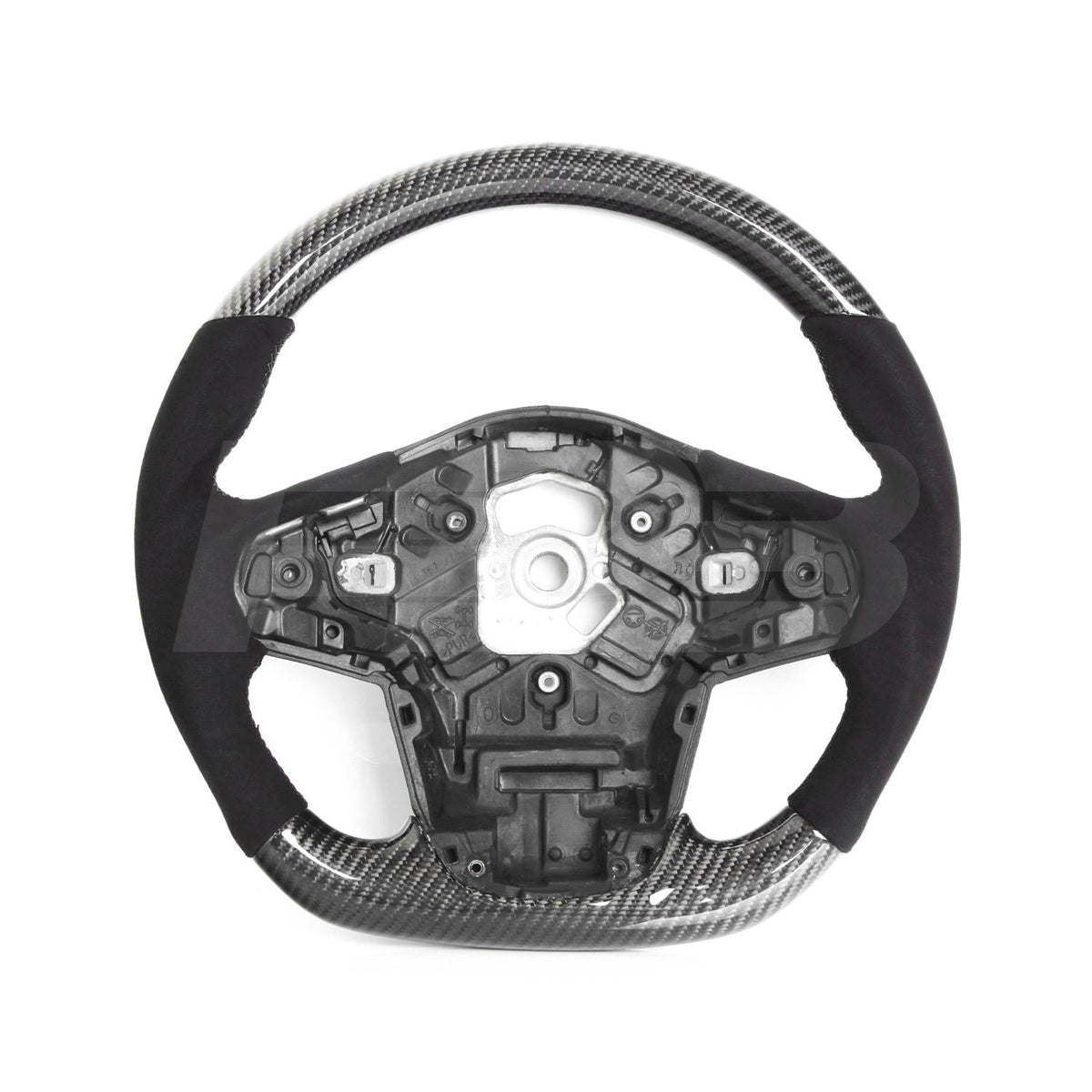 Toyota Supra Steering Wheel in Gloss Carbon Fibre & Alcantara (A90) | Premium Bespoke AutoWorks