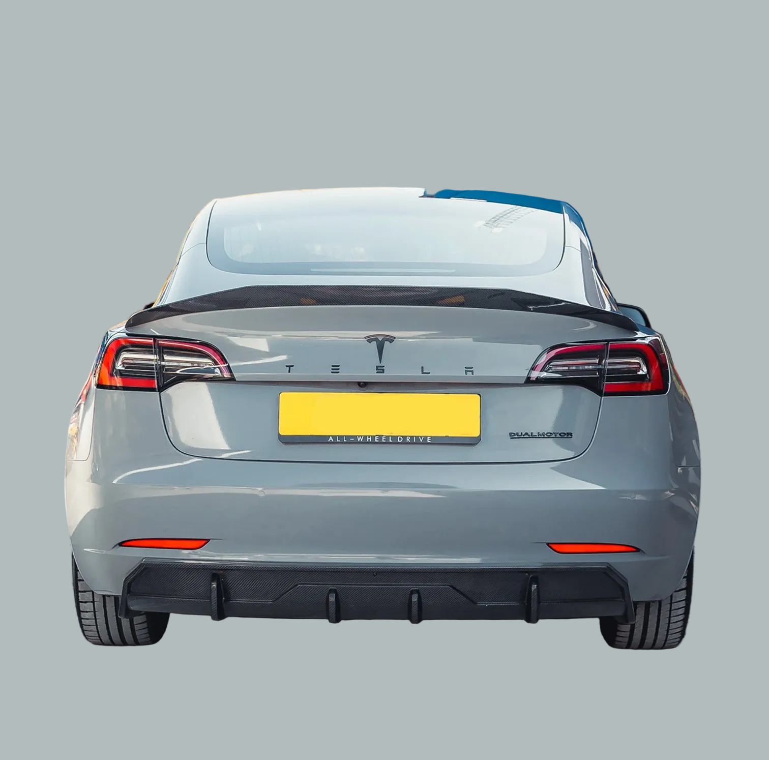 Tesla model 3 carbon fibre rear spoiler