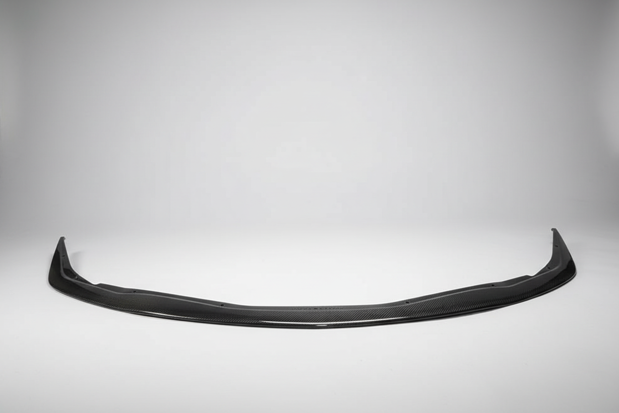 Toyota Supra 2019 A90 Carbon Fibre Front Splitter V4 product image on white background