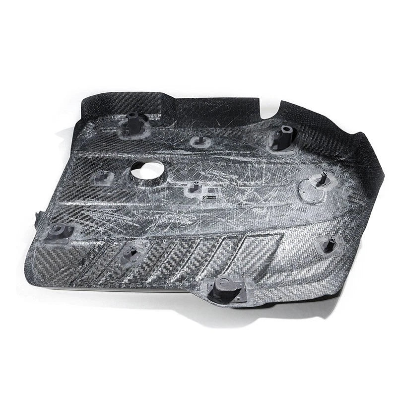 Toyota Supra A90 3.0t B58 Carbon Fibre Engine Cover on white background
