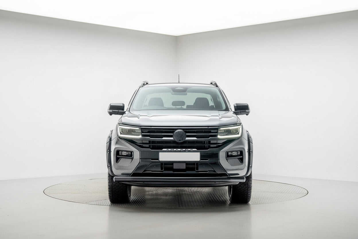 VW Amarok 2023 On Single Deck Black Powder Coat Front Spoiler Bar | Premium Bespoke AutoWorks