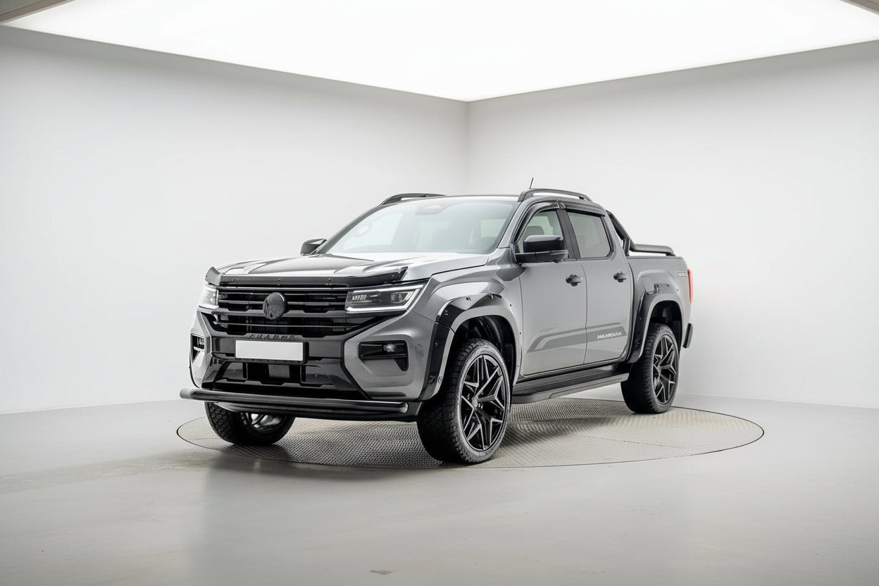 VW Amarok 2023 On Single Deck Black Powder Coat Front Spoiler Bar | Premium Bespoke AutoWorks