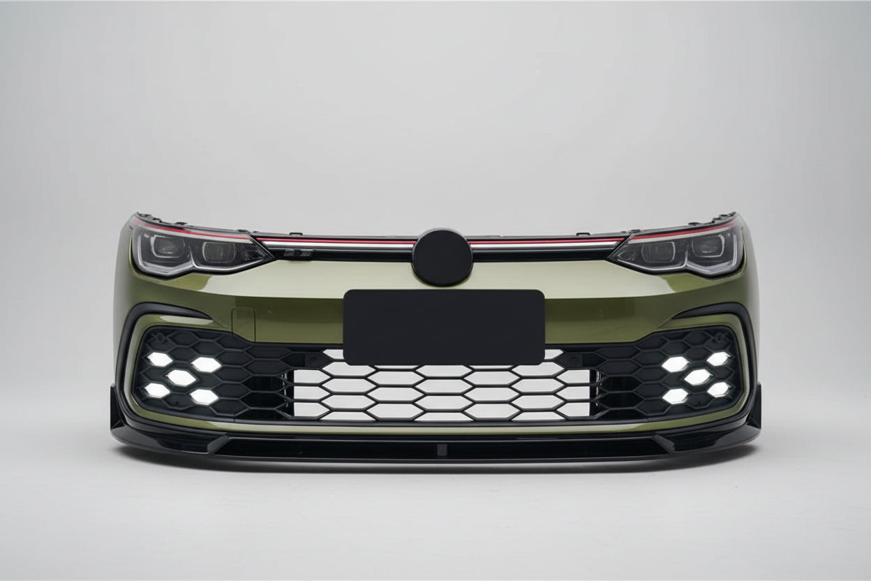 VW Golf Mk8 GTI Carbon Fibre Front Splitter - V2