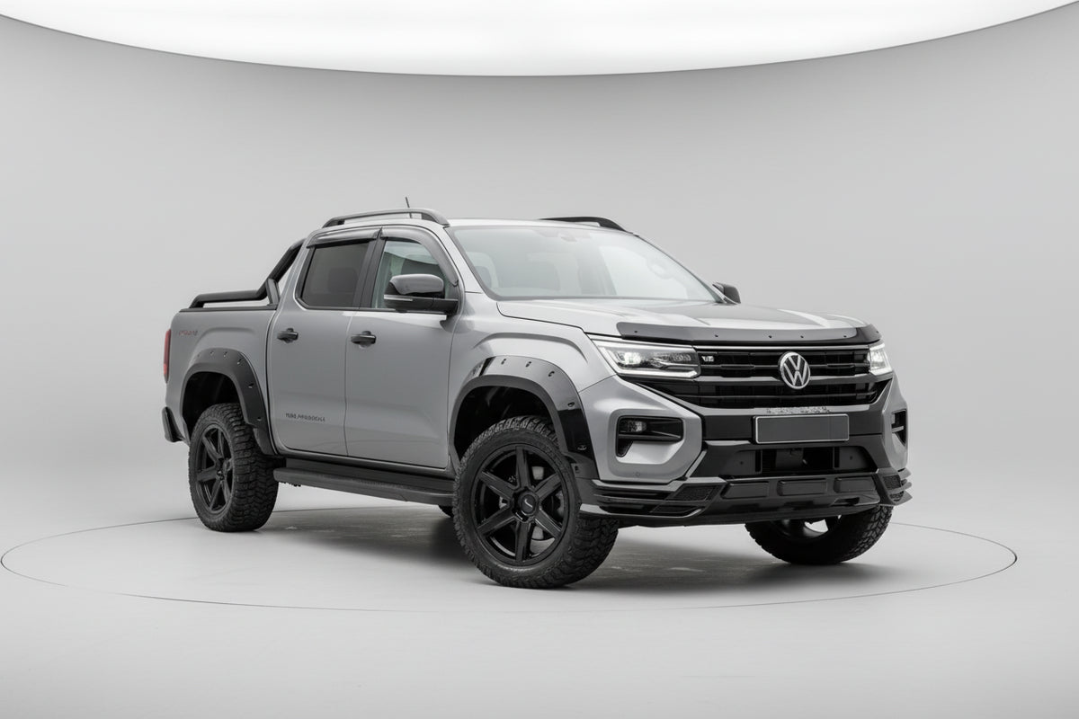 Volkswagen Amarok 2023 On Wide Trak Front Valance Splitter In Gloss Black