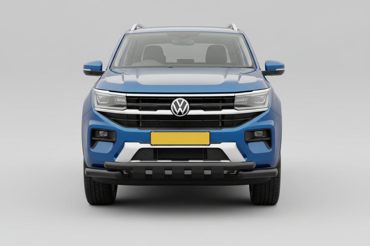 Vw Amarok 2023 On V2 Black Powder Coat Front Spoiler Bar