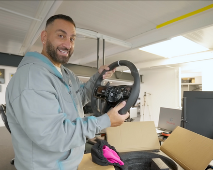 Yiannimize custom steering wheel build