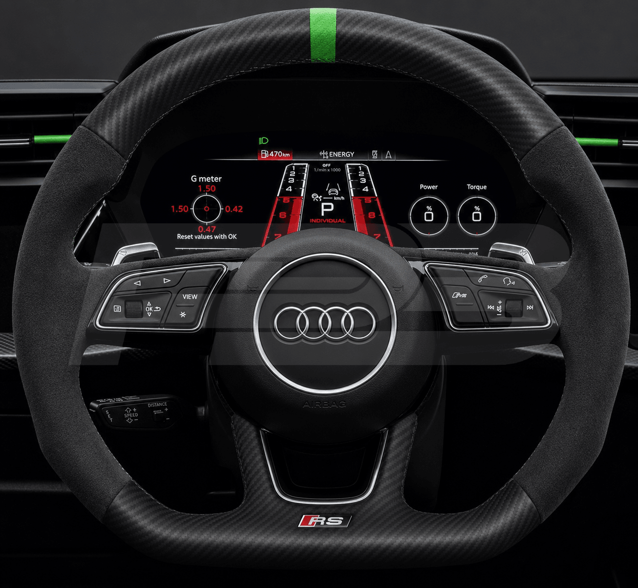 audi rs3 8v face lift matte carbon fibre steering wheel