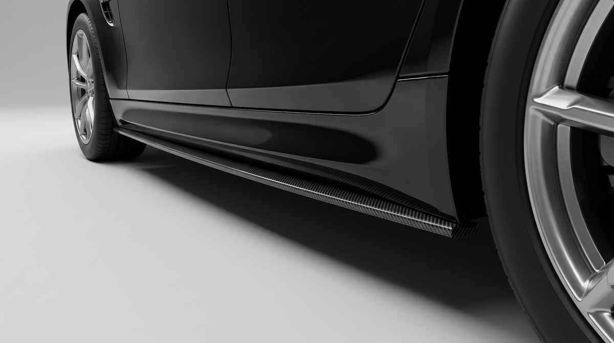 BMW 5 Series G30 & M5 F90 Carbon Fibre Side Skirts fitted (2017-2023) - Premium Bespoke AutoWorks