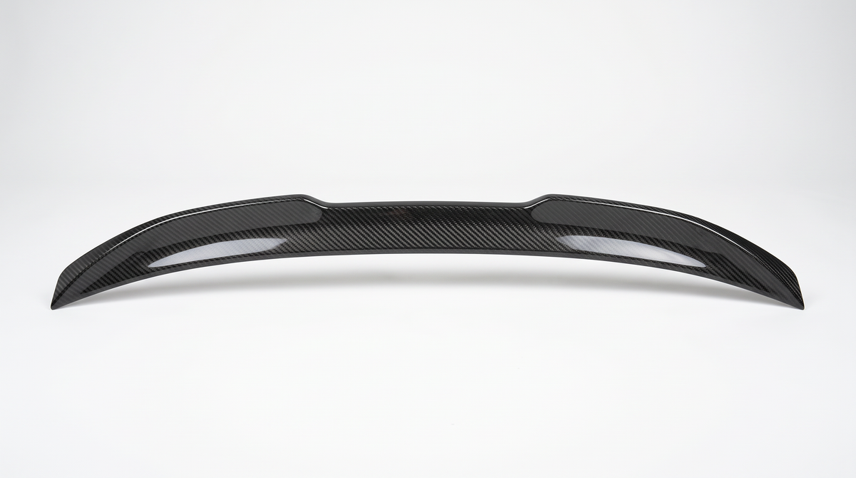 BMW 5 Series G30 & M5 F90 Pre-Preg Carbon Fibre CS Rear Spoiler front view (2017-2023) - Premium Bespoke AutoWorks