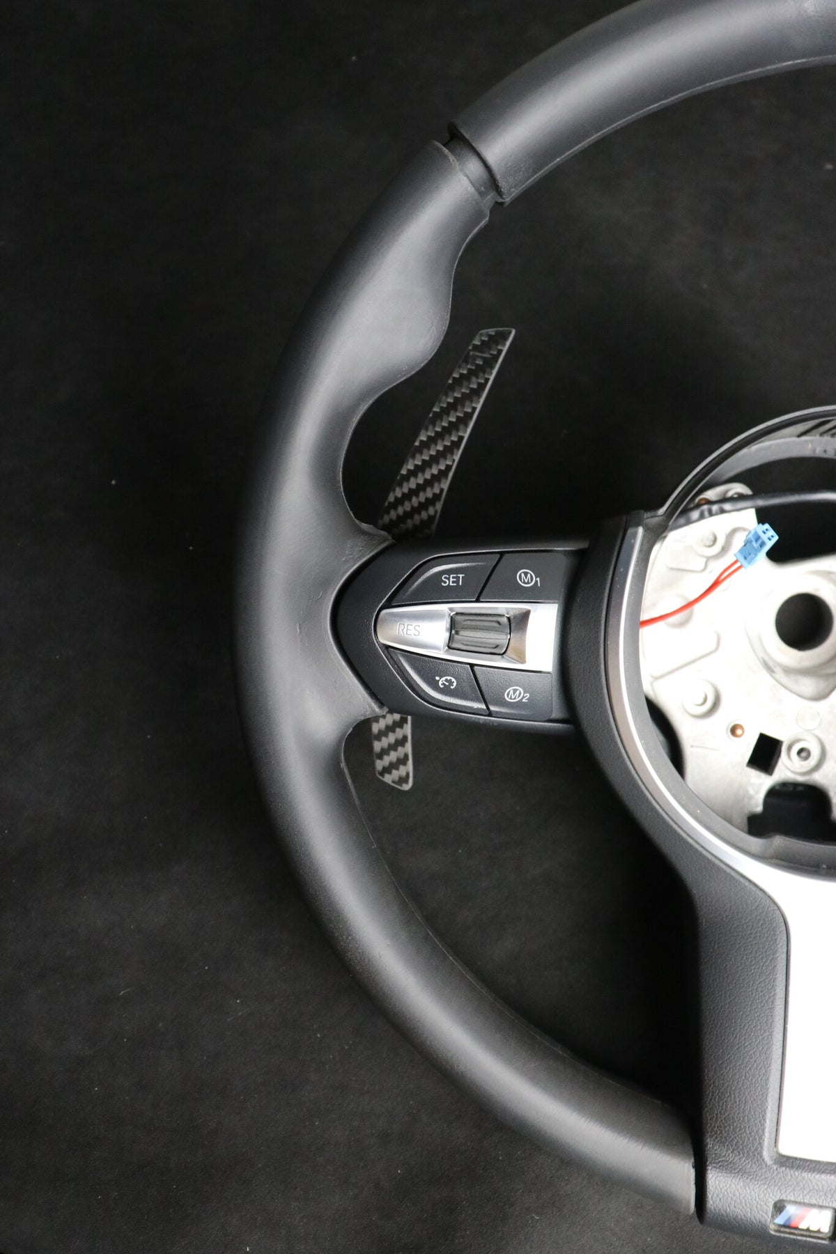 BMW F Series magnetic paddle shifters fitted to the steering wheel | Premium Bespoke AutoWorks