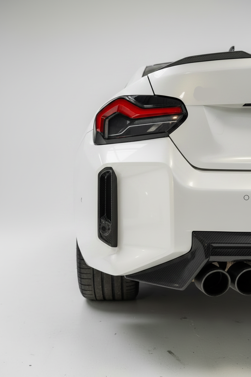 BMW M2 G87 Pre-Preg Carbon Fibre Rear Reflector Deletes (2021+) - Premium Bespoke AutoWorks