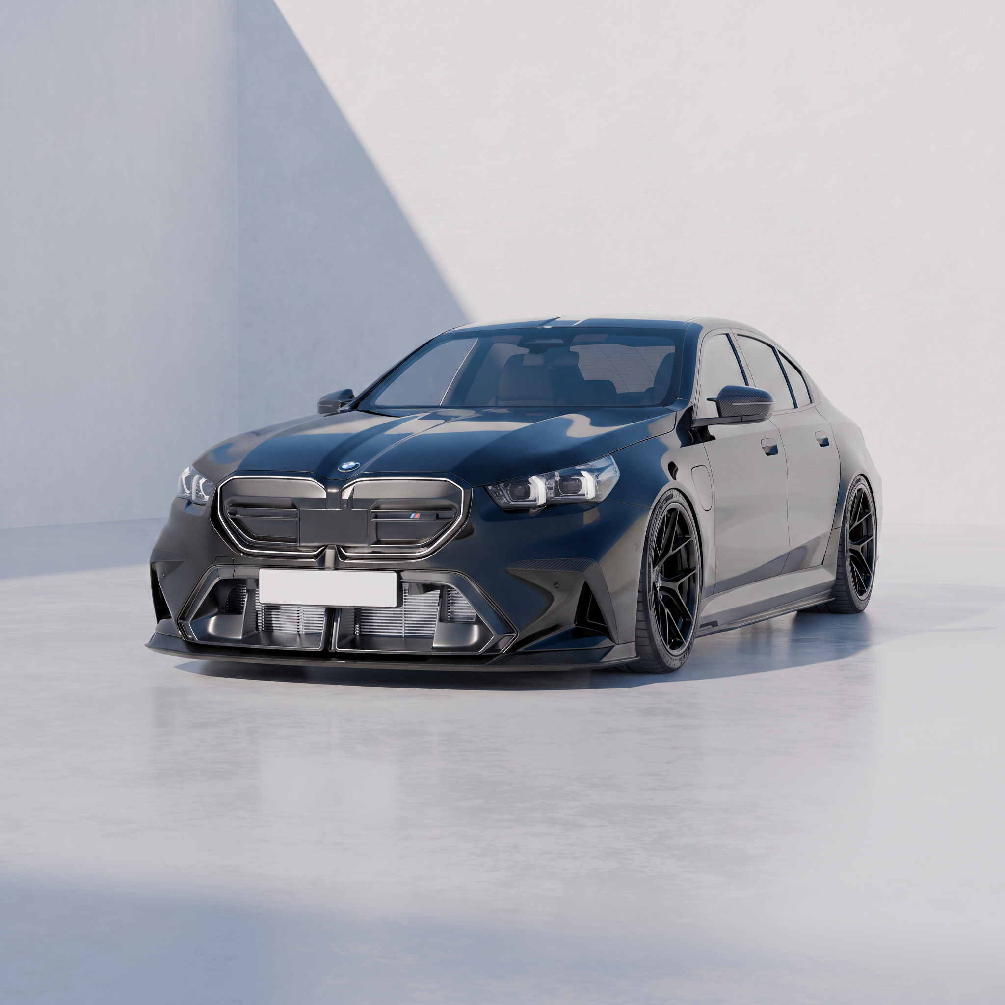 BMW M5 G90/G99 pre-preg carbon fibre PR-1 front duct extension trims