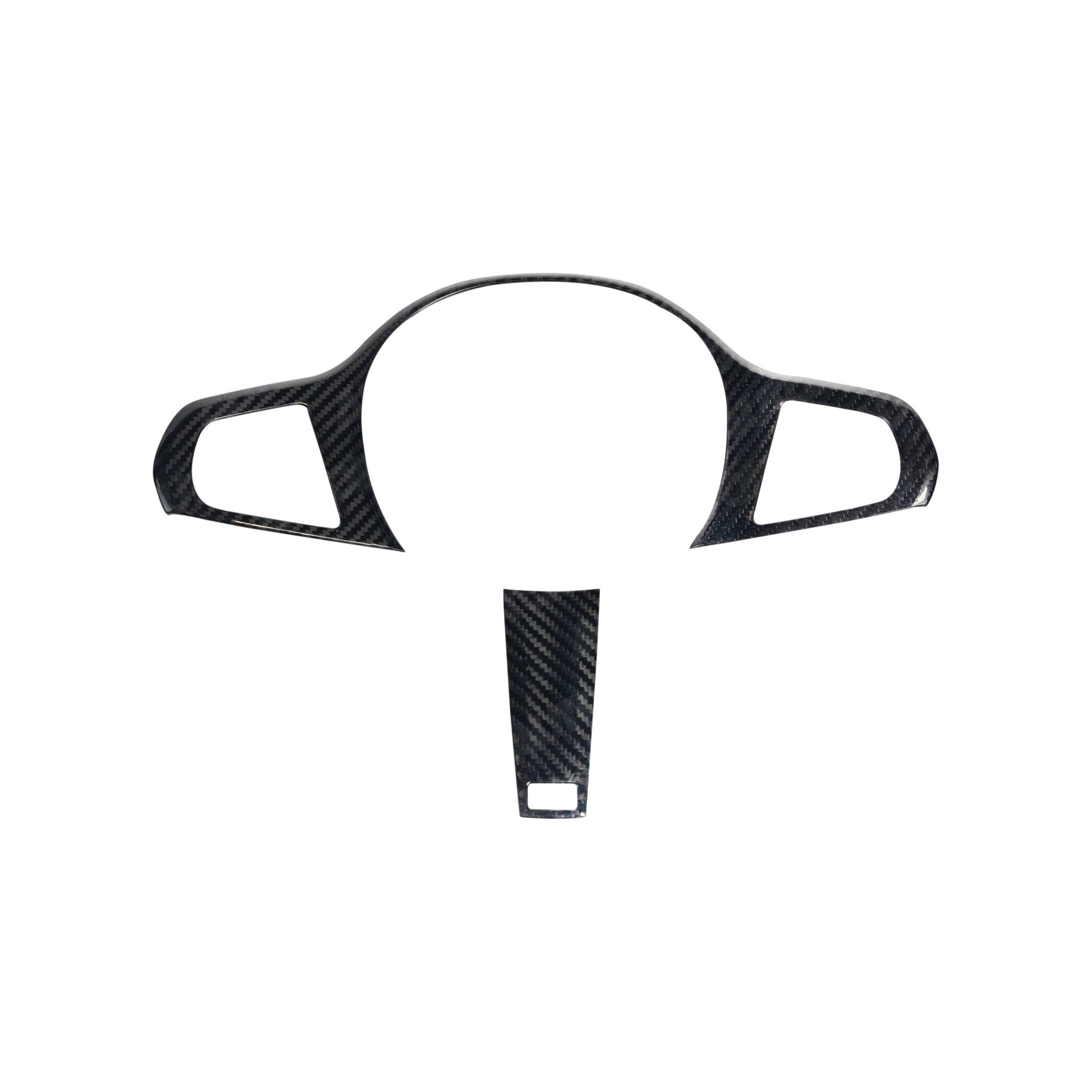 BMW M Sport Carbon Fibre Steering Wheel Trim (2018-2024) - Product image on white background