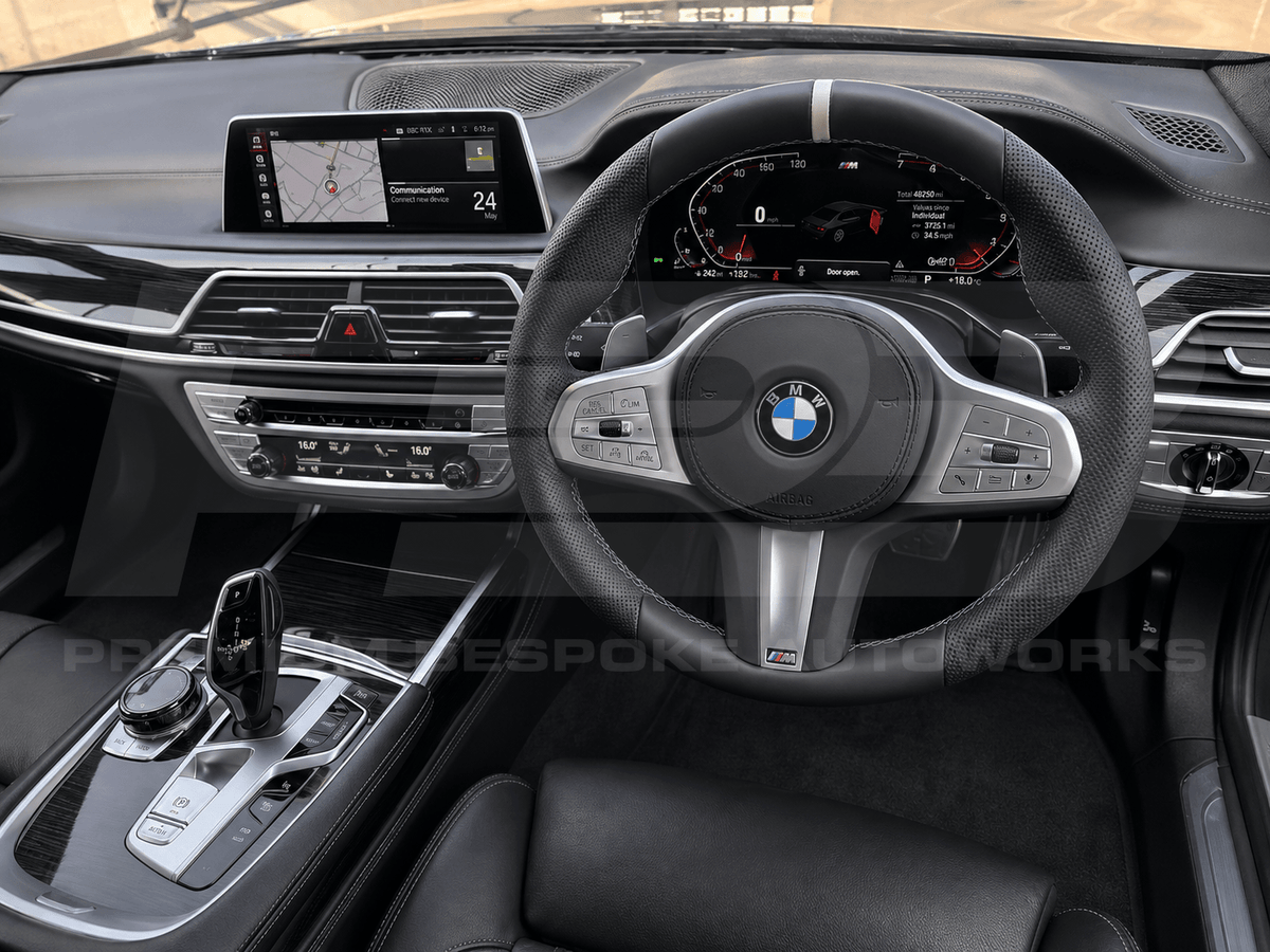 BMW custom steering wheel, hand-finished to order by Premium Bespoke AutoWorks