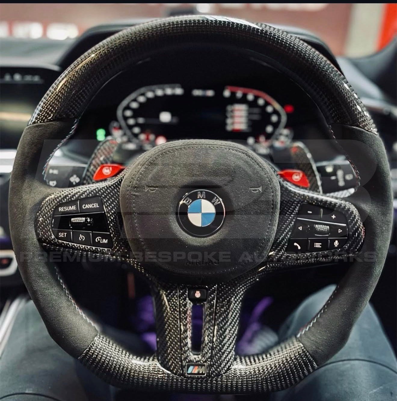 BMW Build Your Own bespoke steering wheel, made and quality checked in the UK
