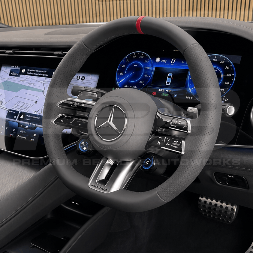 Mercedes-AMG custom steering wheel, hand-finished to order by Premium Bespoke AutoWorks