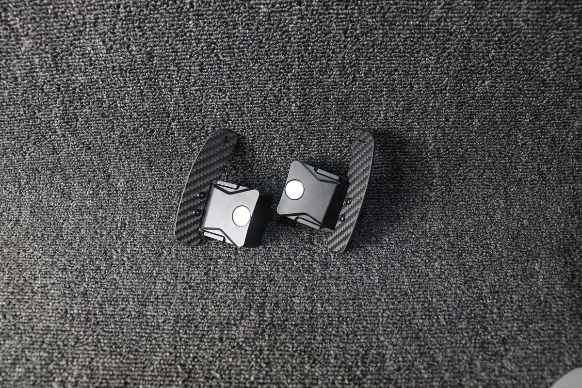 Ford Mustang S650 magnetic paddle shifters, carbon effect pair | Premium Bespoke AutoWorks