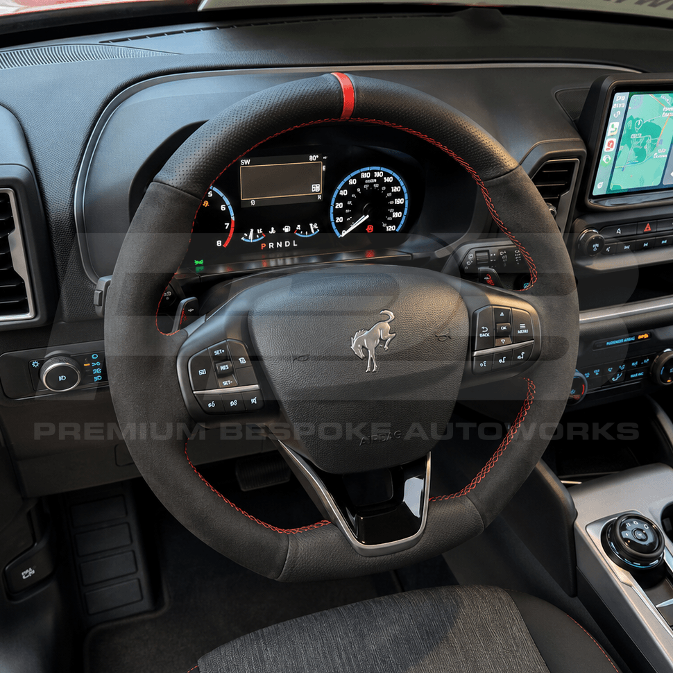 Ford custom steering wheel, hand-finished to order by Premium Bespoke AutoWorks