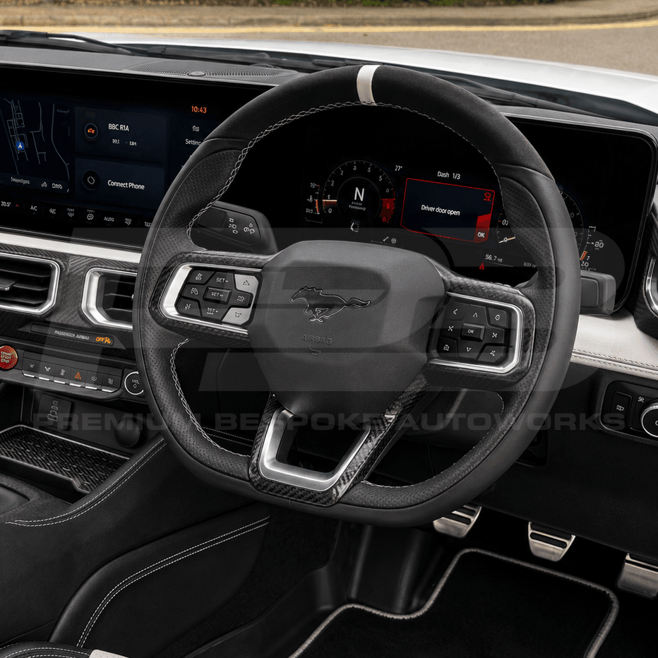 Ford custom steering wheel, hand-finished to order by Premium Bespoke AutoWorks
