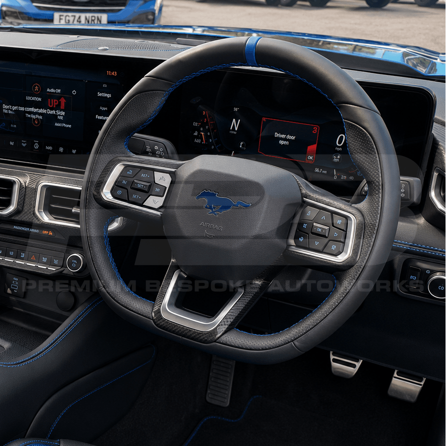 Bespoke Ford Mustang S650 steering wheel