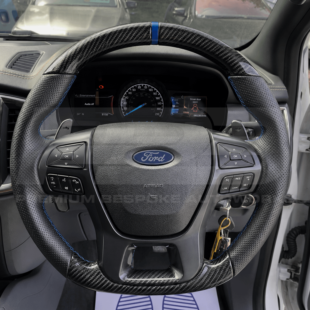 Ford custom steering wheel, hand-finished to order by Premium Bespoke AutoWorks