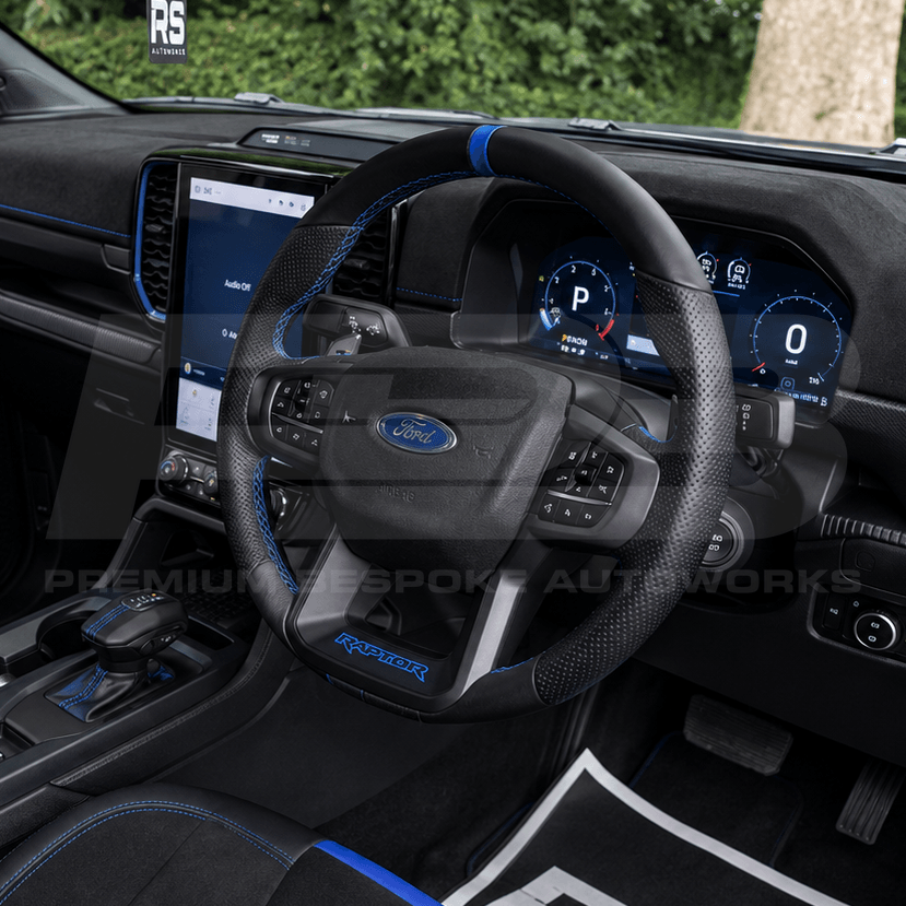 Ford custom steering wheel, hand-finished to order by Premium Bespoke AutoWorks
