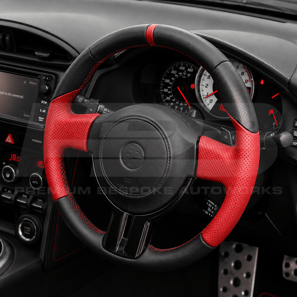 Toyota custom steering wheel, hand-finished to order by Premium Bespoke AutoWorks