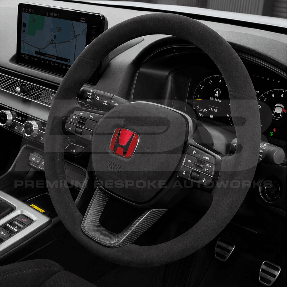 Honda custom steering wheel, hand-finished to order by Premium Bespoke AutoWorks