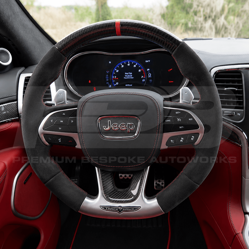 Jeep custom steering wheel, hand-finished to order by Premium Bespoke AutoWorks