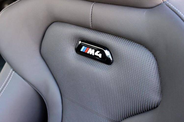 M Performance Black Model Seat Badges for BMW M4 (2014-2020, F82) - Premium Bespoke AutoWorks