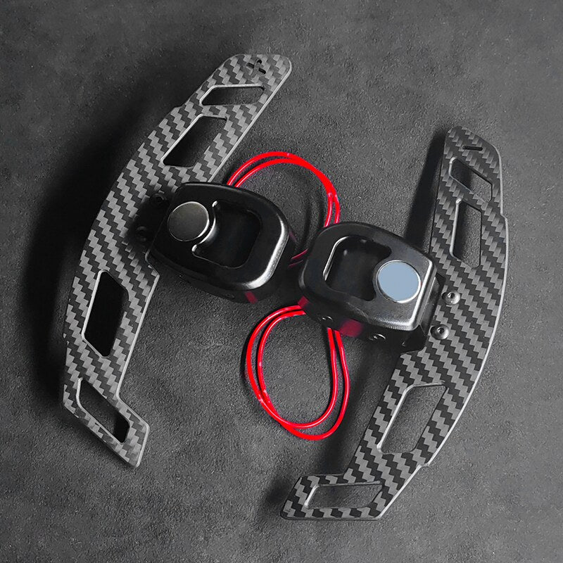 Mercedes-AMG magnetic paddle shifters, square base pair | Premium Bespoke AutoWorks