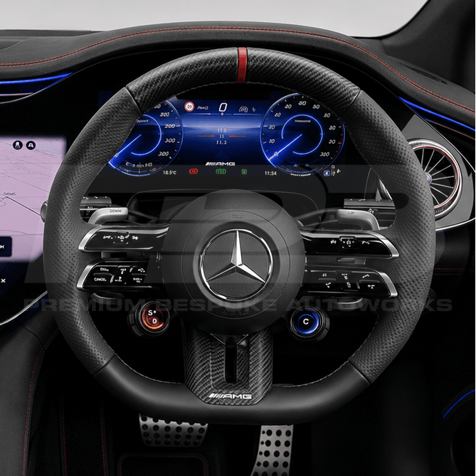 Mercedes-AMG custom steering wheel, hand-finished to order by Premium Bespoke AutoWorks