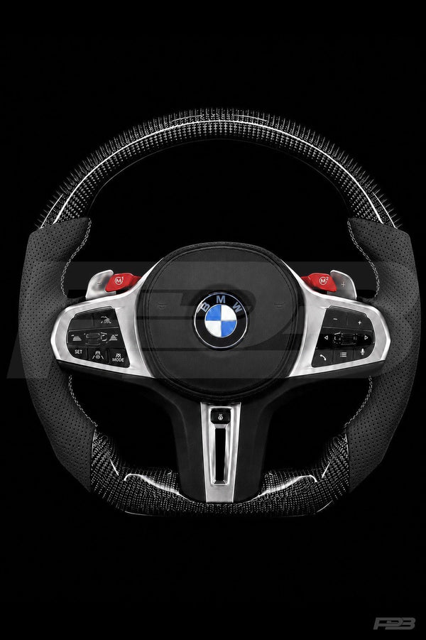 BMW M3 G80 Custom Steering Wheel, Carbon Perf, Made to Order