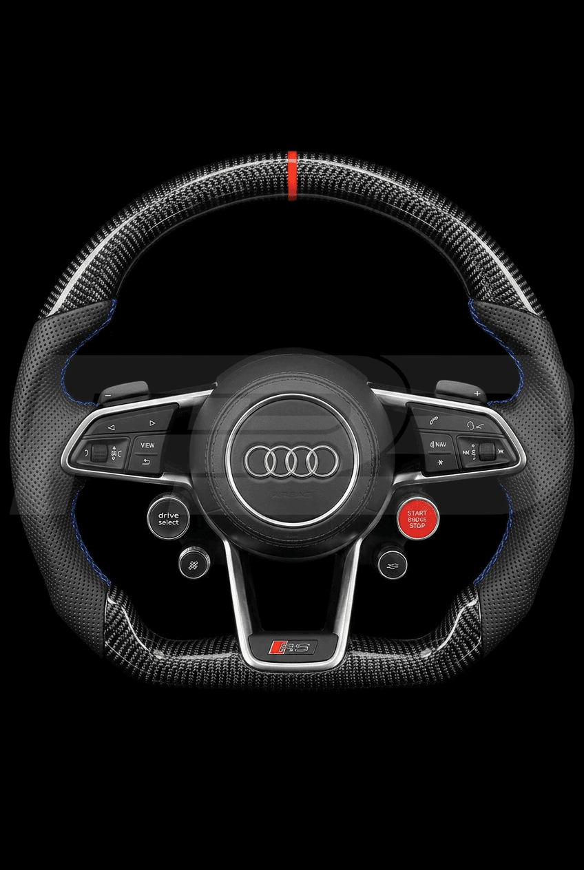 Audi R8 Carbon Perf — complete view, Blue stitching