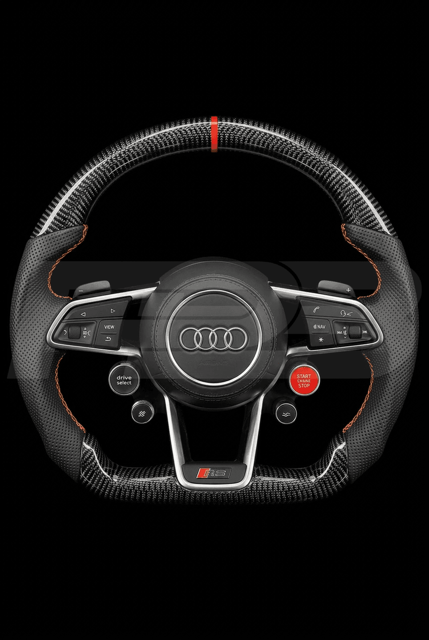Audi R8 Carbon Perf — complete view, Orange stitching