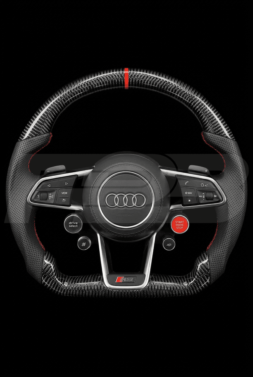 Audi R8 Carbon Perf — complete view, Red stitching