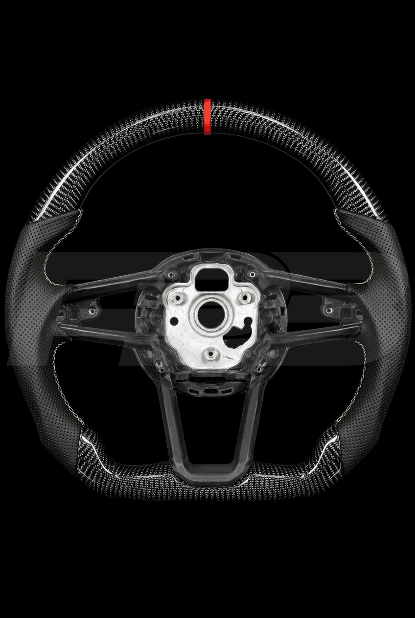 Audi R8 Carbon Perf — exposed view, Blue stitching
