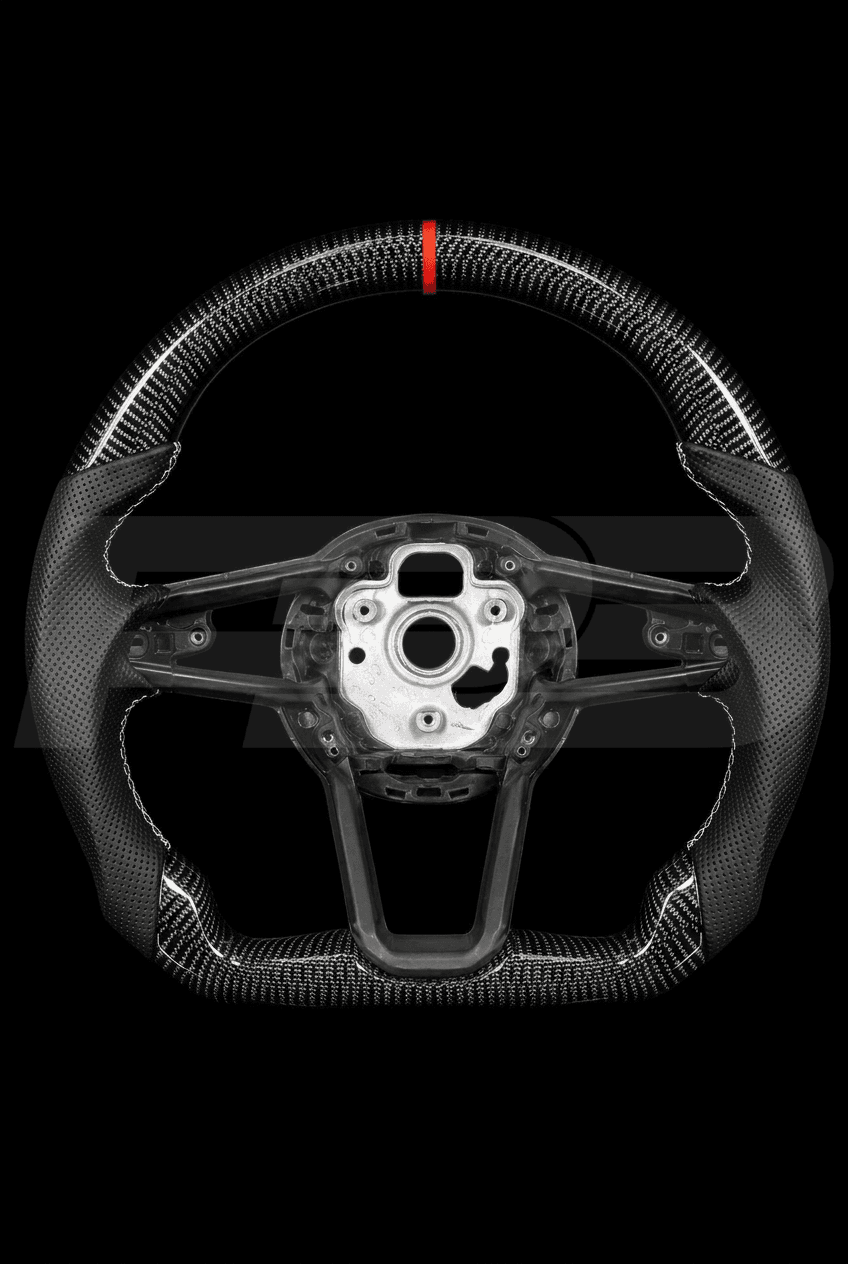Audi R8 Carbon Perf — exposed view, Red stitching