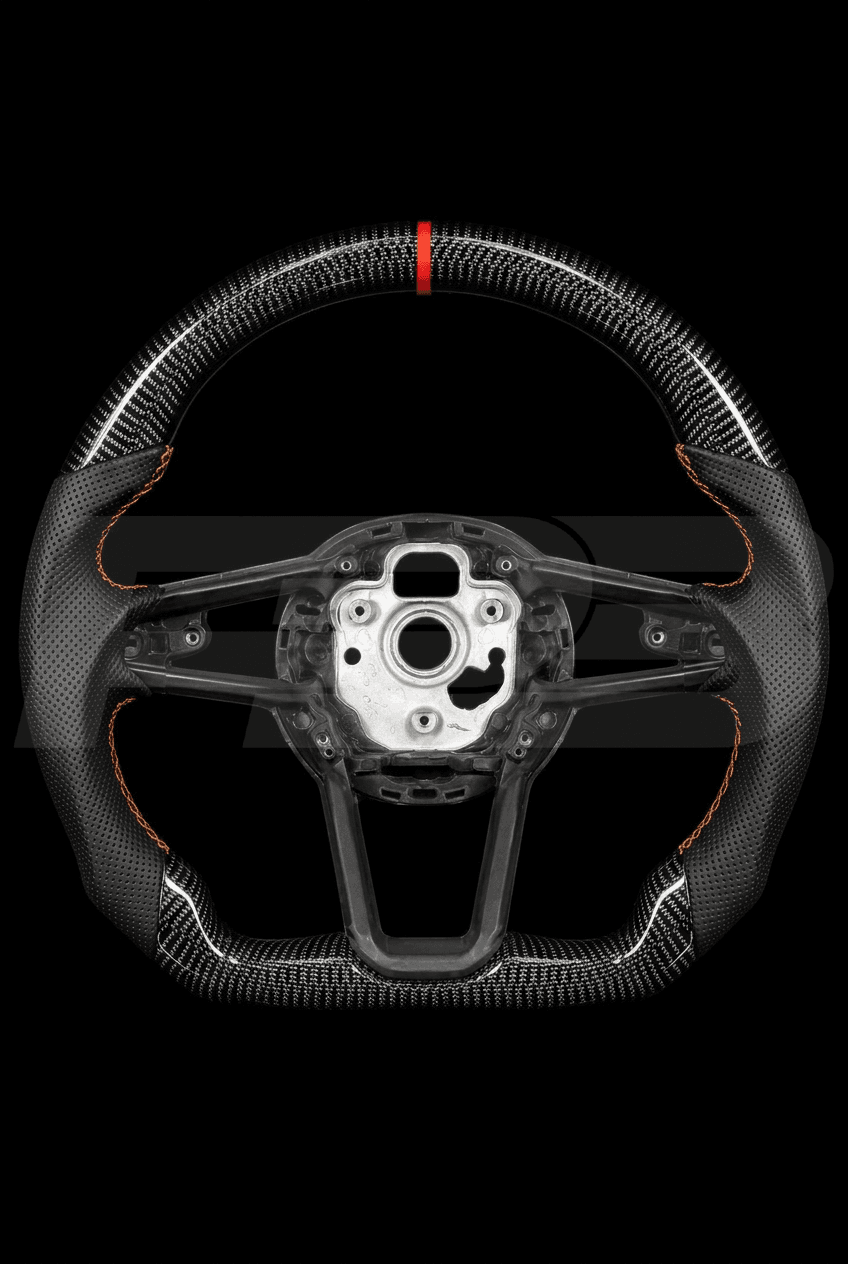 Audi R8 Carbon Perf — exposed view, Yellow stitching