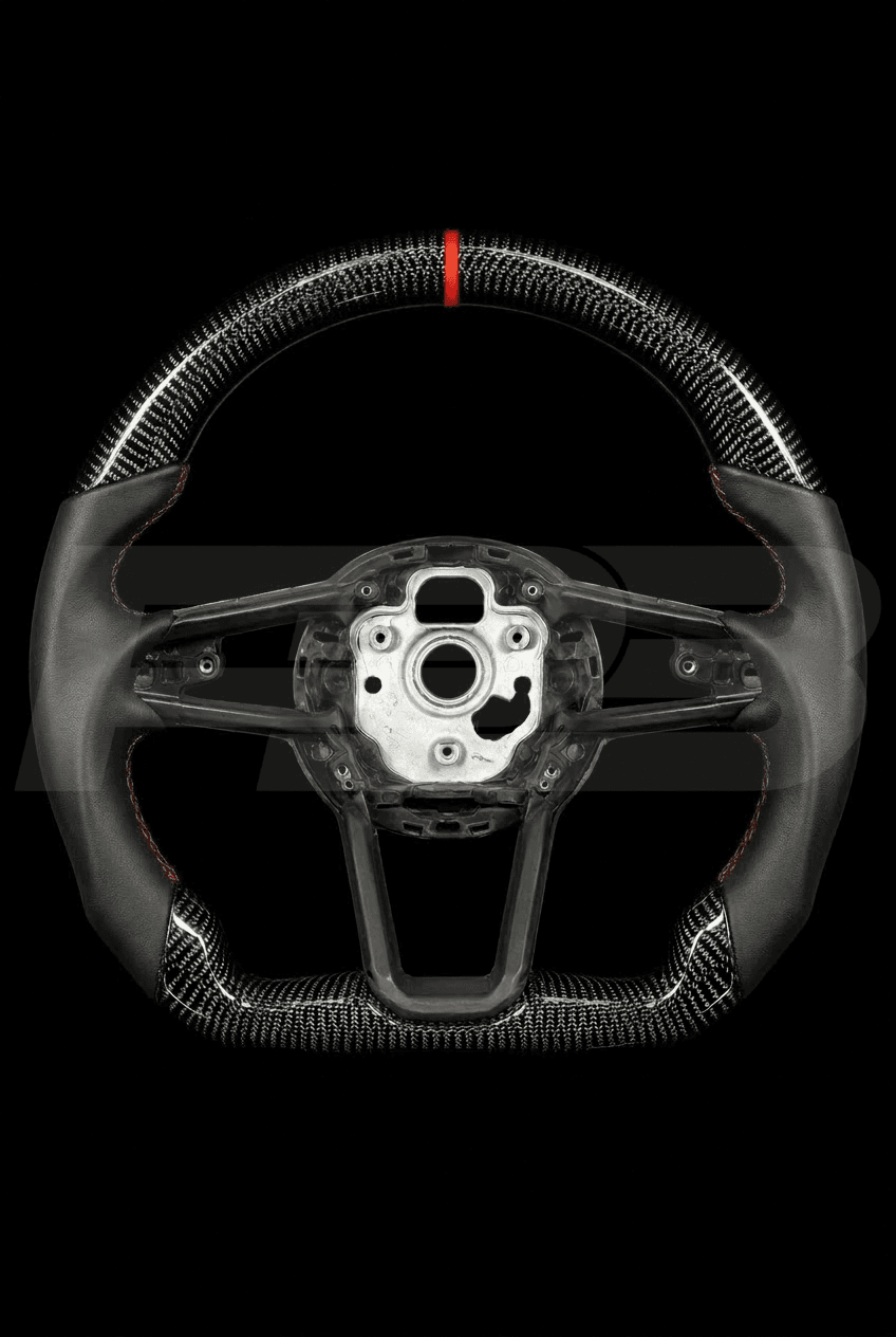 Audi R8 Carbon Sport — exposed view, White stitching