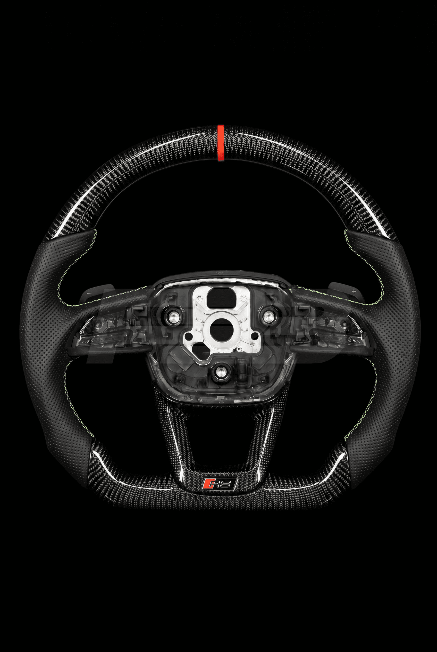 Audi RS Q8 Carbon Perf — exposed view, Orange stitching