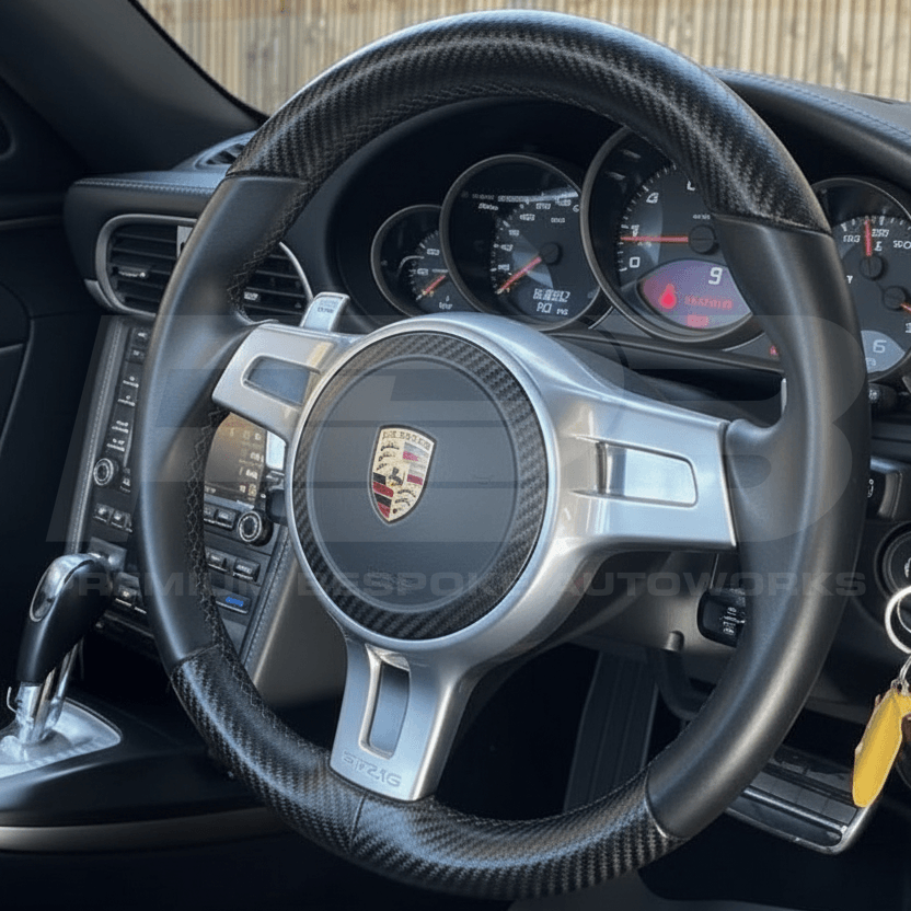 porsche 911 997.2 carbon fibre steering wheel