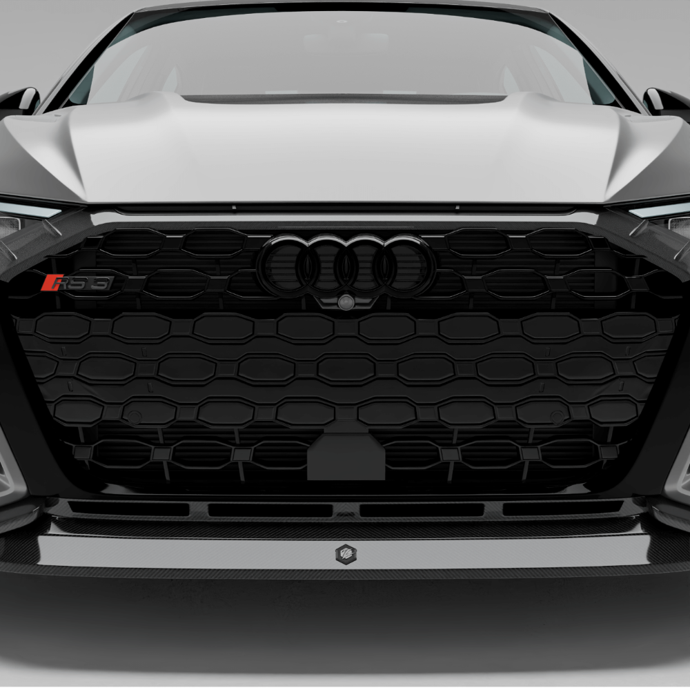 REVOZPORT Audi RS3 8Y Saloon Carbon Fibre Front Grille (2021-2024), image 9 - Premium Bespoke AutoWorks