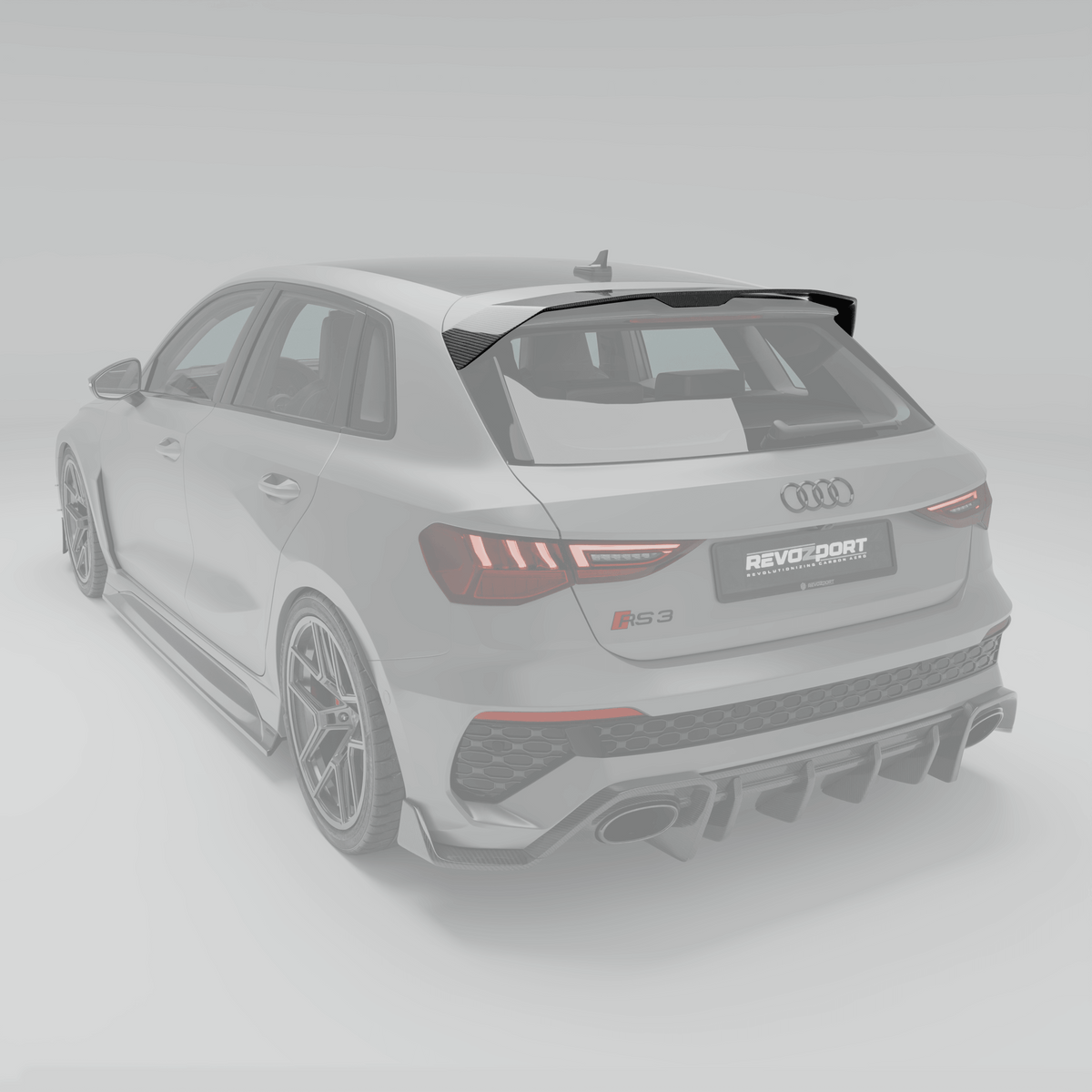 REVOZPORT Audi RS3 8Y Sportback Carbon Fibre Roof Spoiler (2021+) - Premium Bespoke AutoWorks