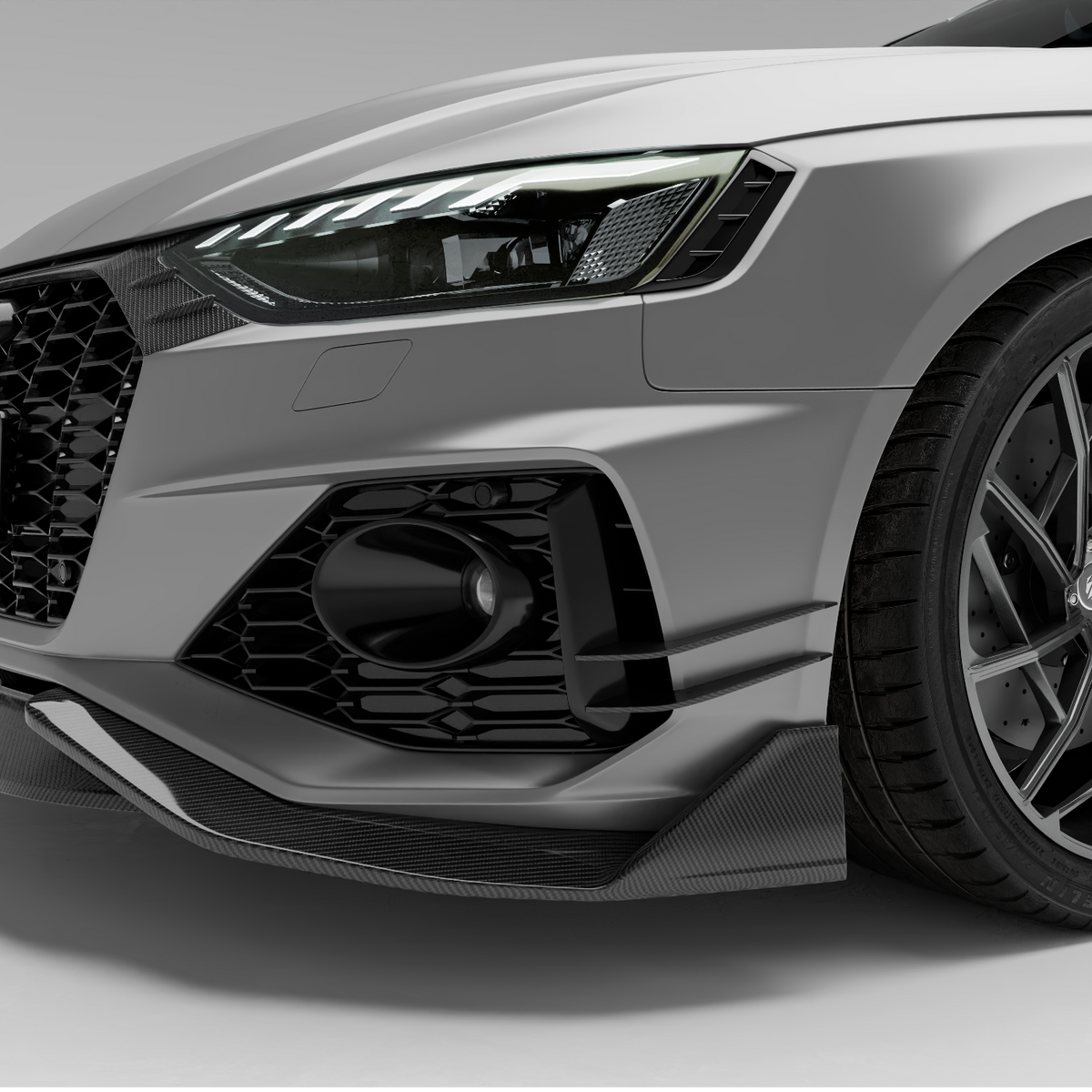 REVOZPORT Audi RS4 Avant B9.5 Carbon Fibre Canards (2020-2023), image 2 - Premium Bespoke AutoWorks