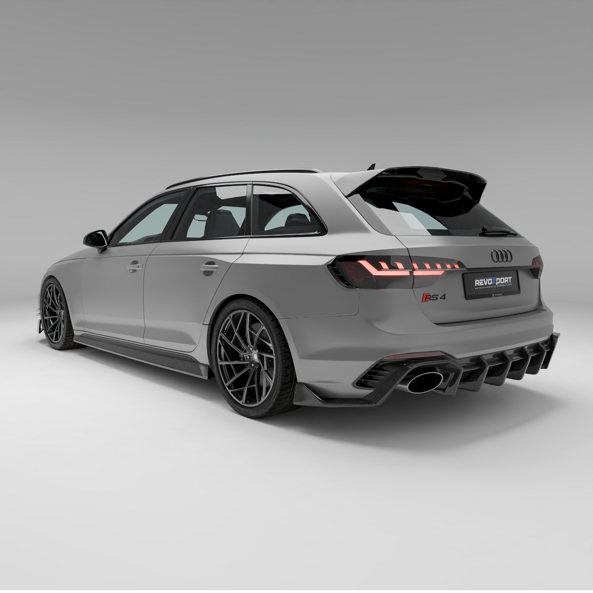 REVOZPORT Audi RS4 Avant B9.5 Carbon Fibre Rear Diffuser (2020-2023), image 9 - Premium Bespoke AutoWorks