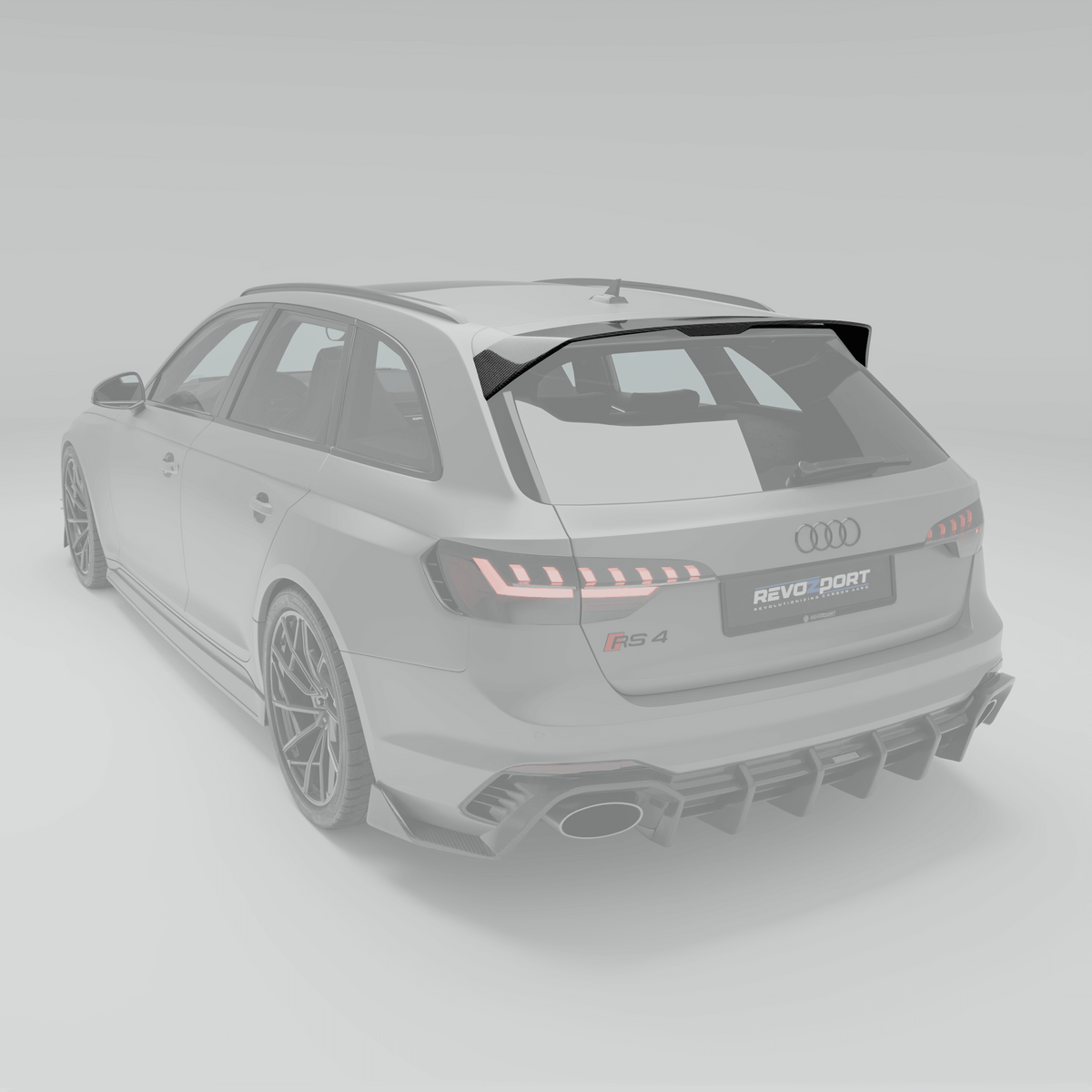 REVOZPORT Audi RS4 Avant B9.5 Carbon Fibre Roof Spoiler (2020-2023) - Premium Bespoke AutoWorks
