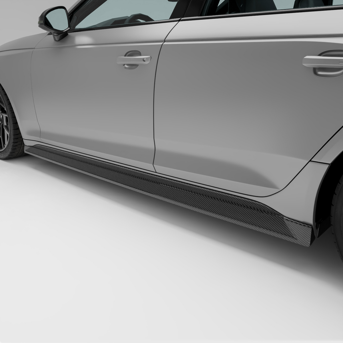 REVOZPORT Audi RS4 Avant B9.5 Carbon Fibre Side Skirts (2020-2023), image 2 - Premium Bespoke AutoWorks