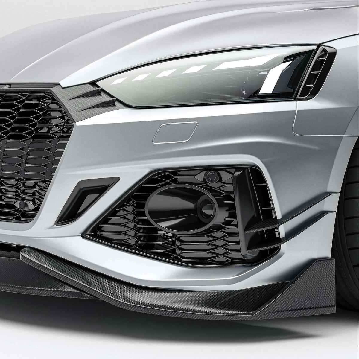 REVOZPORT Audi RS5 Coupe B9.5 Carbon Fibre Canards (2020-2024), image 2 - Premium Bespoke AutoWorks